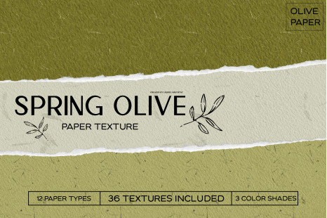Spring Olive Handmade Paper Set