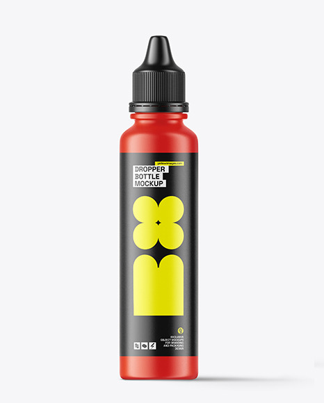 Matte Bottle with Dropper Tip Mockup