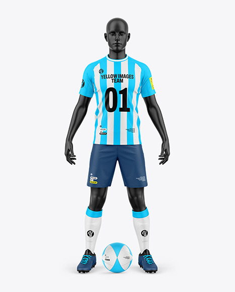Soccer Kit w/ Mannequin Mockup - Front View