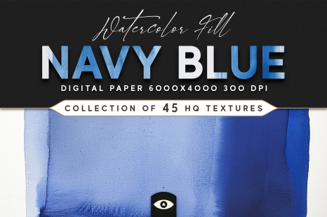 Watercolor Fill Navy Blue Texture Pack