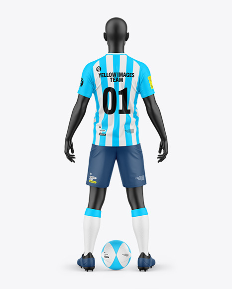 Soccer Kit w/ Mannequin Mockup - Back View