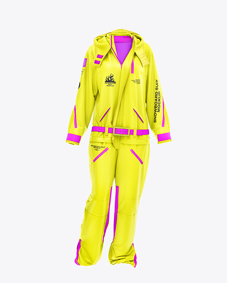 Snowboard Overall Mockup – Front View