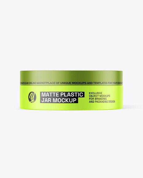 Matte Plastic Jar Mockup