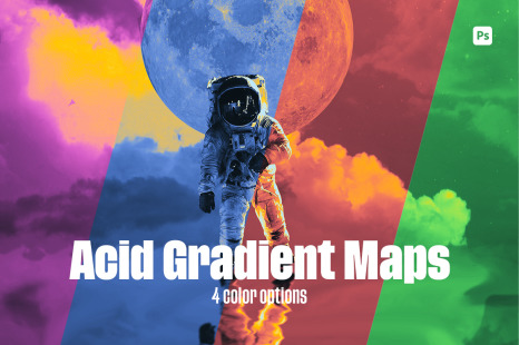Acid gradient maps photo effects