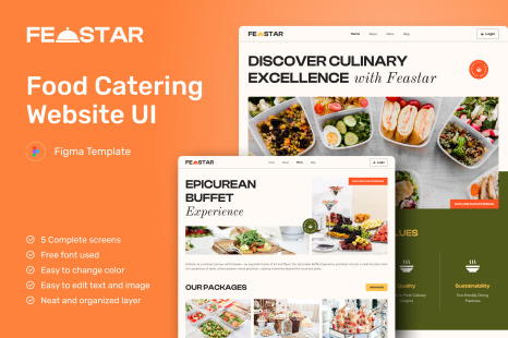 Feastar - Food Catering Website