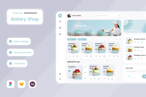 OvenJoy - Bakery Shop Dashboard V1