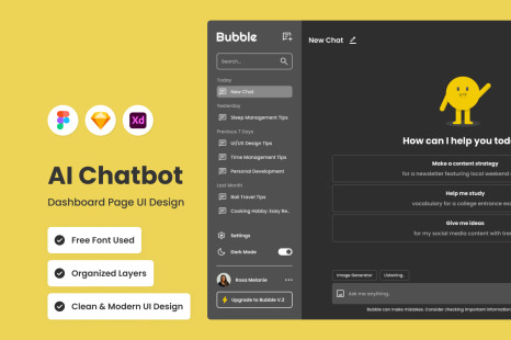 Bubble - AI Chatbot Dashboard V1
