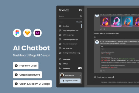 Friendz - AI Chatbot Dashboard V1