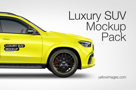 Luxury SUV Mockup - Pack