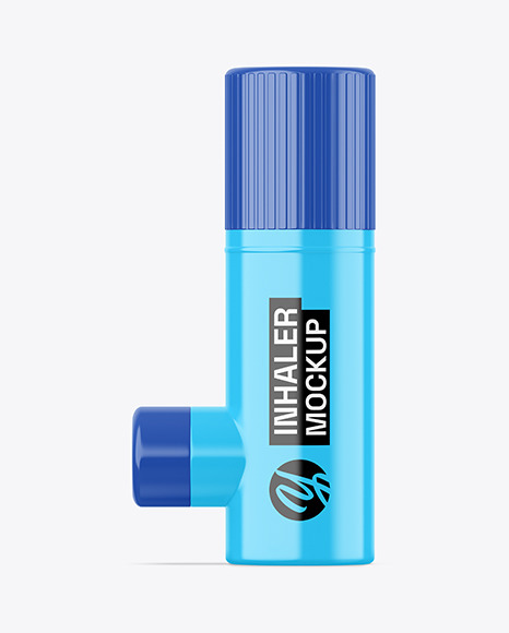 Glossy Inhaler Mockup