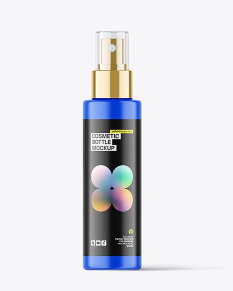 Matte Cosmetic Spray Bottle Mockup