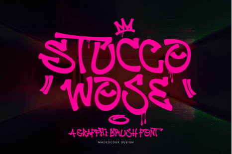 Stucco Wose Graffiti Font