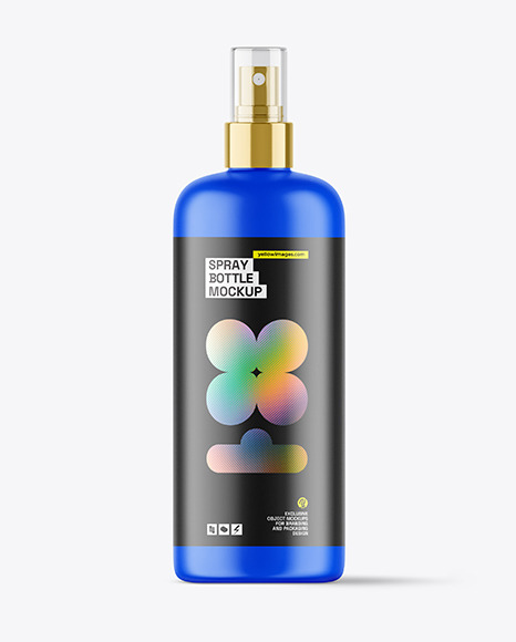 Matte Cosmetic Spray Bottle Mockup