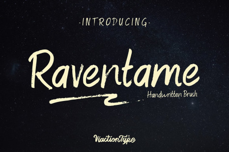 Raventame – Brush Font