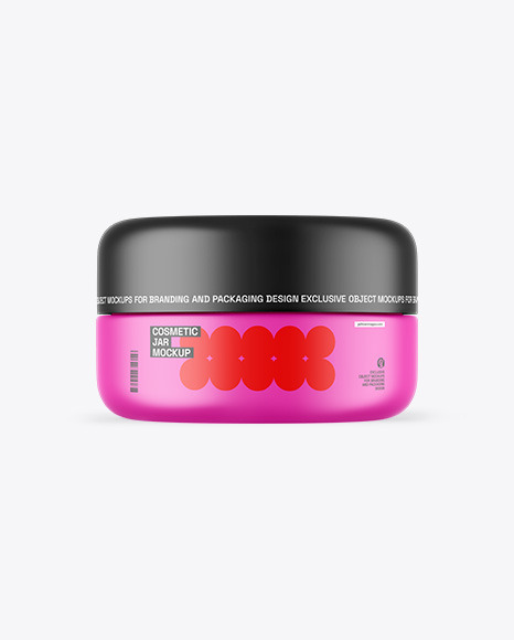 Matte Cosmetic Jar Mockup