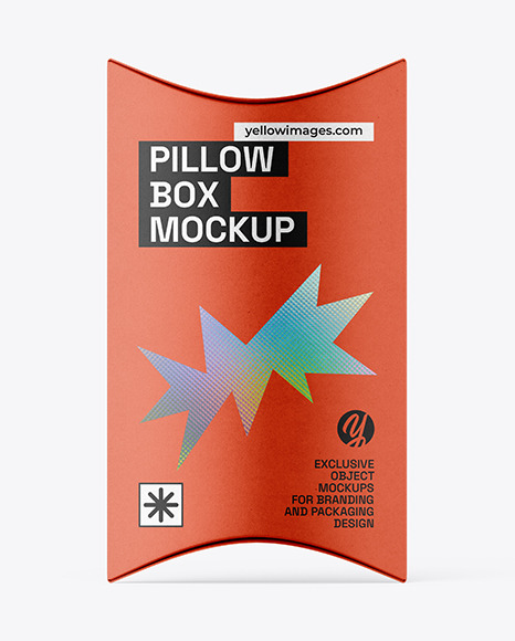 Kraft Paper Pillow Box Mockup