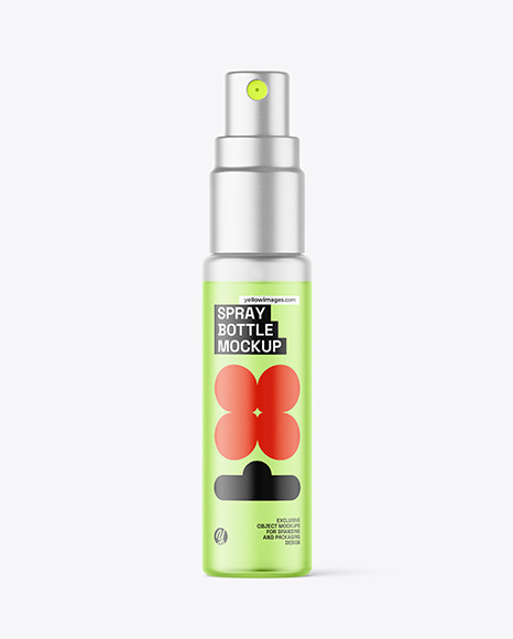 Frosted Spray Bottle Mockup