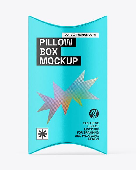 Paper Pillow Box Bottle Mockup
