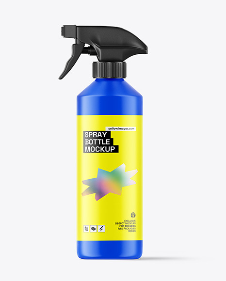 Matte Trigger Spray Bottle Mockup