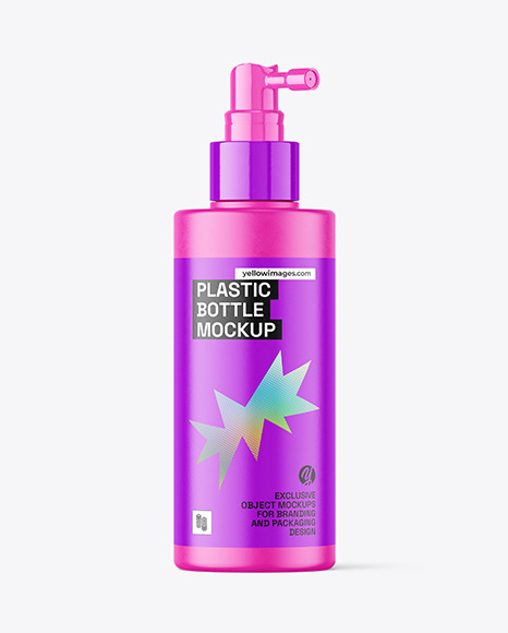Matte Plastic Pump Bottle Mockup