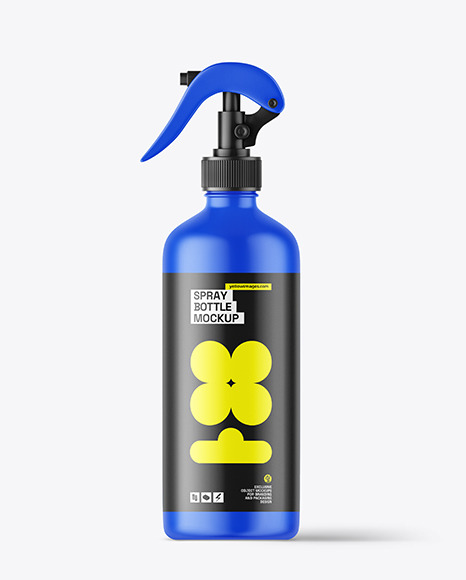 Matte Trigger Spray Bottle Mockup