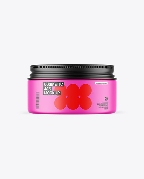 Matte Cosmetic Jar Mockup