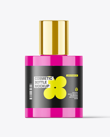 Glossy Cosmetic Bottle Mockup