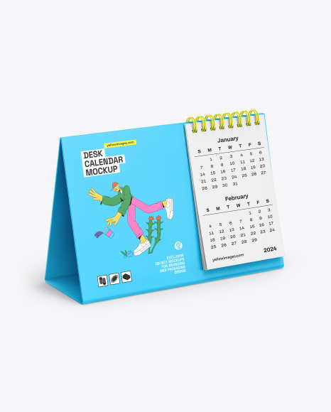 Desk Calendar Mockup