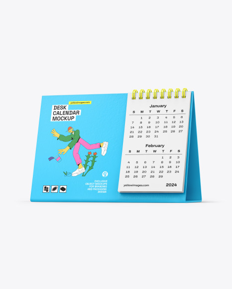 Desk Calendar Mockup