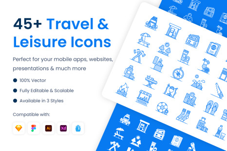 Travel and Leisure Icons