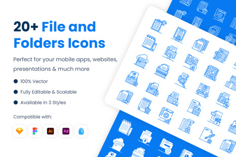 File and Folders Icons
