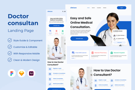 LifeCare - Doctor Consultant Landing Page V2