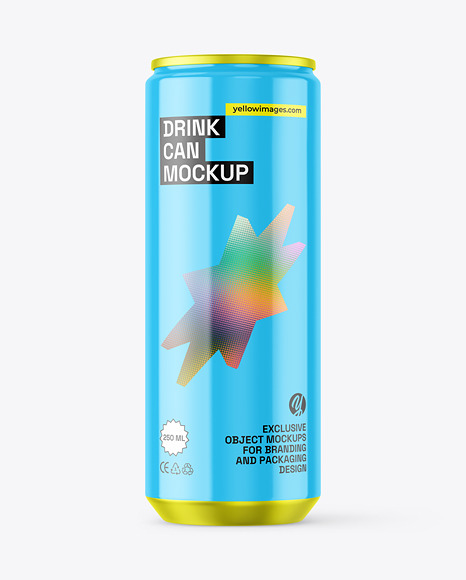 250ml Drink Can Mockups
