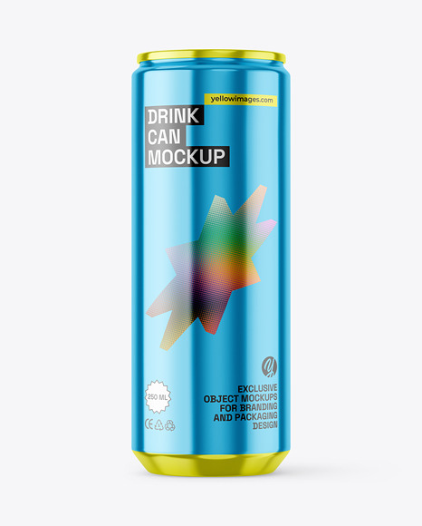 250ml Drink Can Mockups
