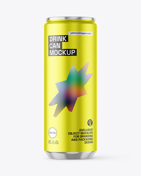 250ml Drink Can Mockups