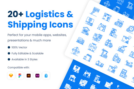 Logistics and Shipping Icons