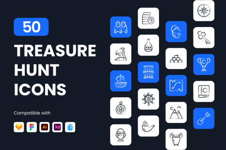 Treasure Hunt Icons