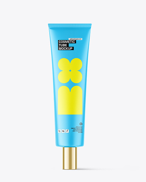 Matte Cosmetic Tube Mockup