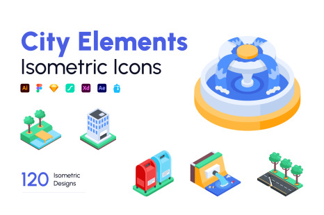 City Elements 3D Illustration Pack