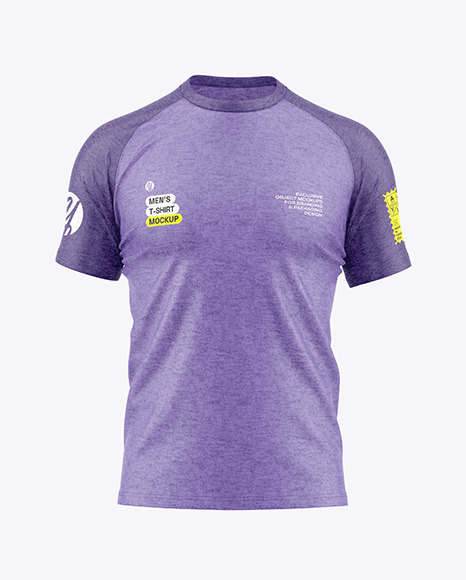 Heather T-Shirt Mockup - Front View
