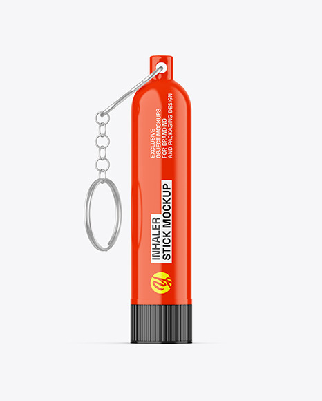 Glossy Inhaler Stick Mockup