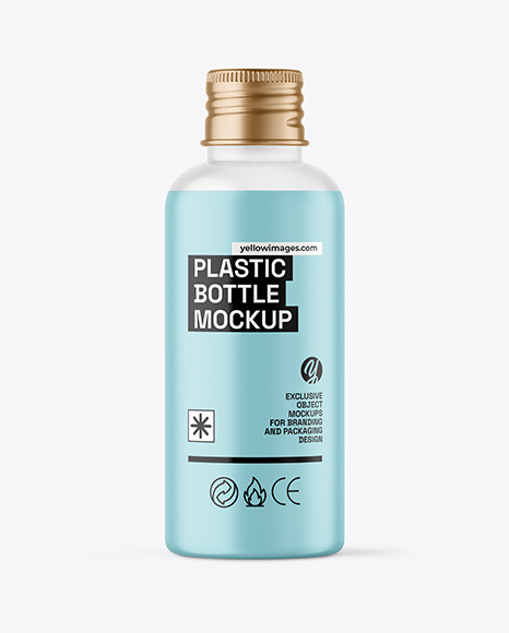 Frosted Liquid Soap Cosmetic Bottle Mockup