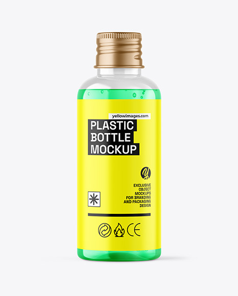 Color Liquid Cosmetic Bottle Mockup