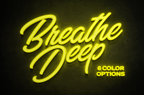 Neon Sign Wall Mockups