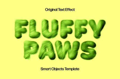 Faux Fur Text Effect