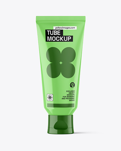 Glossy Cosmetic Tube Mockup
