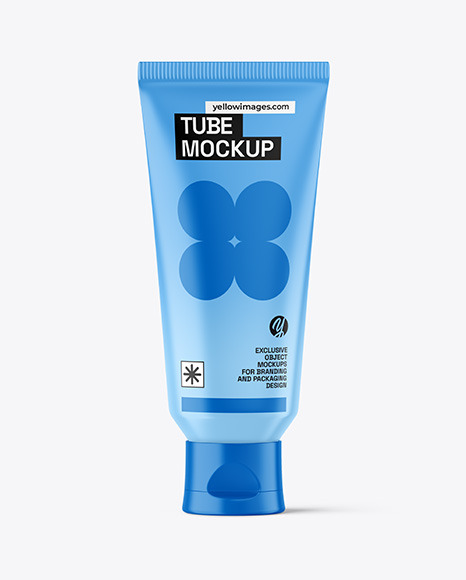 Matte Cosmetic Tube Mockup