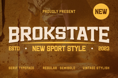 Brokstate Font