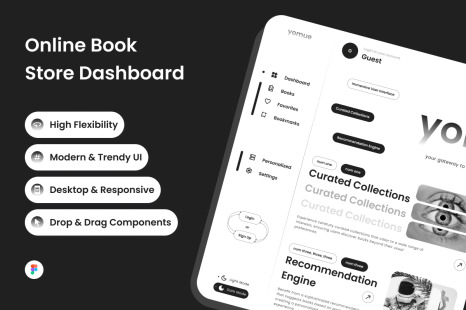 Yomue - Online Book Store Dashboard V1