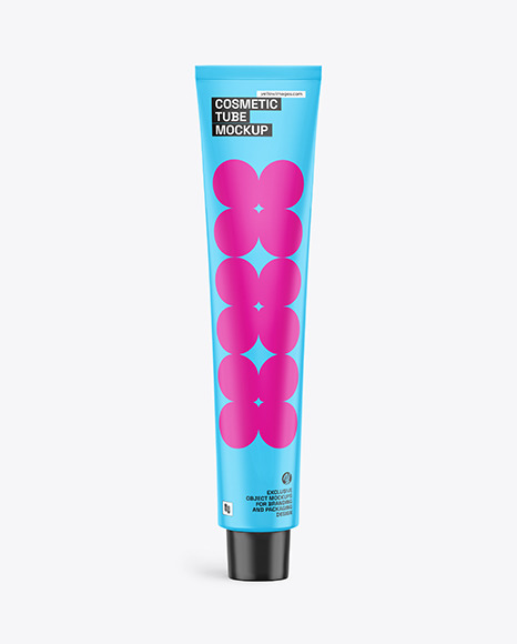 Glossy Cosmetic Tube Mockup